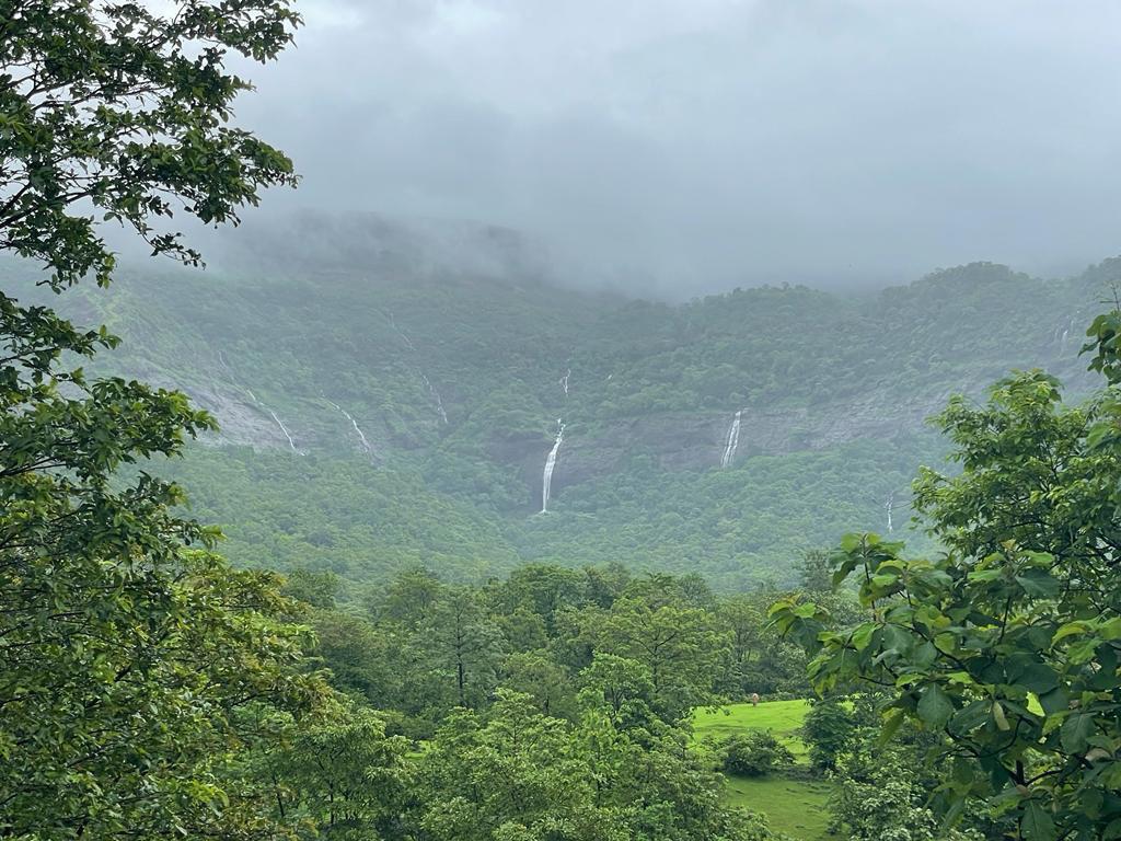 Hill View and Waterfall